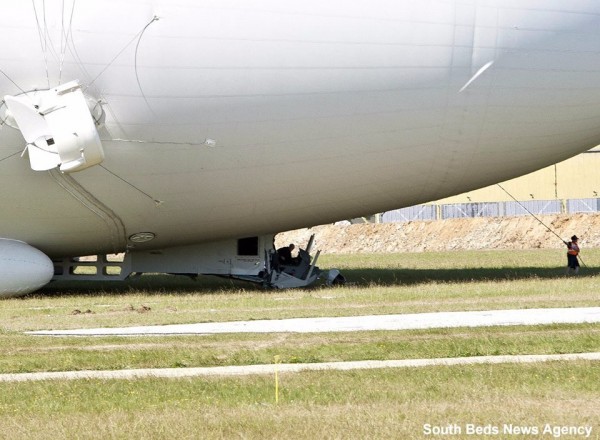 Самое большое воздушное судно в мире Airlander 10 потерпело крушение в центральной Англии