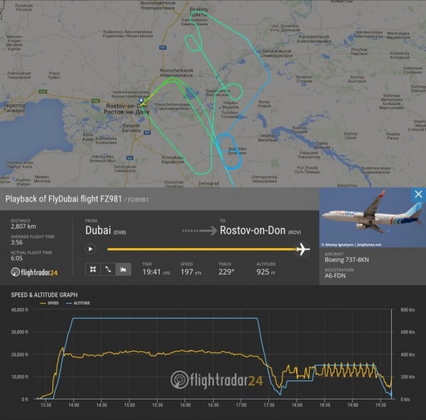 В Ростове-на-Дону разбился пассажирский Boeing компании FlyDubai